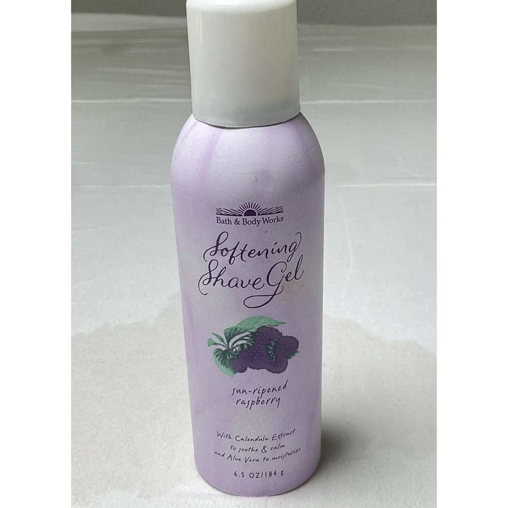 Bath & Body Works Women's Softening Shave Gel Sun-Ripened Raspberry 6.5 oz RARE